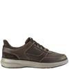 CLARKS MENS EASY ON EASY OFF LACE SHOE - DARK BROWN LEATHER
